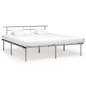 vidaXL Estructura de cama de metal gris 180x200 cm vidaXL Estructura de cama de metal gris 180x200 cm
