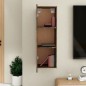 vidaXL Mueble para TV madera contrachapada roble ahumado 30,5x30x90 cm vidaXL Mueble para TV madera contrachapada roble ahumado 30,5x30x90 cm