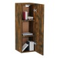 vidaXL Mueble para TV madera contrachapada roble ahumado 30,5x30x90 cm vidaXL Mueble para TV madera contrachapada roble ahumado 30,5x30x90 cm