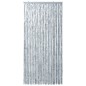 vidaXL Cortina mosquitera de chenilla blanca y gris 100x220 cm vidaXL Cortina mosquitera de chenilla blanca y gris 100x220 cm