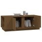 vidaXL Mesa de centro madera maciza de pino marrón miel 110x50x40 cm vidaXL Mesa de centro madera maciza de pino marrón miel 110x50x40 cm