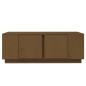 vidaXL Mesa de centro madera maciza de pino marrón miel 110x50x40 cm vidaXL Mesa de centro madera maciza de pino marrón miel 110x50x40 cm