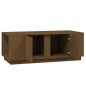 vidaXL Mesa de centro madera maciza de pino marrón miel 110x50x40 cm vidaXL Mesa de centro madera maciza de pino marrón miel 110x50x40 cm