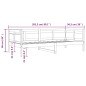 vidaXL Sofá cama madera maciza de pino 90x200 cm vidaXL Sofá cama madera maciza de pino 90x200 cm