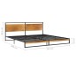 vidaXL Estructura de cama de metal 200x200 cm vidaXL Estructura de cama de metal 200x200 cm