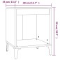 vidaXL Mesita de noche roble ahumado 40x35x50 cm vidaXL Mesita de noche roble ahumado 40x35x50 cm