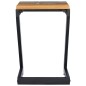 vidaXL Mesa de centro madera maciza de teca y polirresina 30x30x50 cm vidaXL Mesa de centro madera maciza de teca y polirresina 30x30x50 cm