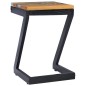 vidaXL Mesa de centro madera maciza de teca y polirresina 30x30x50 cm vidaXL Mesa de centro madera maciza de teca y polirresina 30x30x50 cm