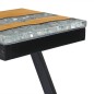 vidaXL Mesa de centro madera maciza de teca y polirresina 30x30x50 cm vidaXL Mesa de centro madera maciza de teca y polirresina 30x30x50 cm