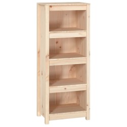vidaXL Estantería madera maciza de pino 50 x 35 x 125,5 cm
