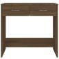vidaXL Escritorio de madera contrachapada marrón roble 80x40x75 cm vidaXL Escritorio de madera contrachapada marrón roble 80x40x75 cm