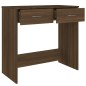 vidaXL Escritorio de madera contrachapada marrón roble 80x40x75 cm vidaXL Escritorio de madera contrachapada marrón roble 80x40x75 cm