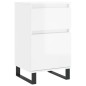 vidaXL Aparadores 2 uds madera de ingeniería blanco brillo 40x35x70 cm vidaXL Aparadores 2 uds madera de ingeniería blanco brillo 40x35x70 cm
