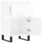 vidaXL Aparadores 2 uds madera de ingeniería blanco brillo 40x35x70 cm vidaXL Aparadores 2 uds madera de ingeniería blanco brillo 40x35x70 cm