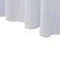 vidaXL Fundas elásticas de mesa 2 uds con falda 120x60,5x74 cm blanco vidaXL Fundas elásticas de mesa 2 uds con falda 120x60,5x74 cm blanco