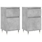 vidaXL Aparadores 2 uds madera de ingeniería gris hormigón 40x35x70 cm vidaXL Aparadores 2 uds madera de ingeniería gris hormigón 40x35x70 cm