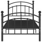 vidaXL Estructura de cama de metal negro 100x200 cm vidaXL Estructura de cama de metal negro 100x200 cm