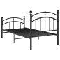 vidaXL Estructura de cama de metal negro 100x200 cm vidaXL Estructura de cama de metal negro 100x200 cm