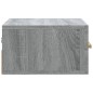 vidaXL Mesitas de noche de pared 2 uds color gris Sonoma 35x35x20 cm