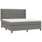 vidaXL Cama box spring con colchón tela gris oscuro 180x200 cm vidaXL Cama box spring con colchón tela gris oscuro 180x200 cm