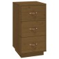 vidaXL Mesita de noche madera maciza de pino marrón miel 40x40x75 cm vidaXL Mesita de noche madera maciza de pino marrón miel 40x40x75 cm