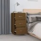 vidaXL Mesita de noche madera maciza de pino marrón miel 40x40x75 cm vidaXL Mesita de noche madera maciza de pino marrón miel 40x40x75 cm