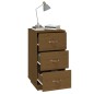 vidaXL Mesita de noche madera maciza de pino marrón miel 40x40x75 cm vidaXL Mesita de noche madera maciza de pino marrón miel 40x40x75 cm
