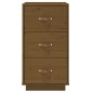 vidaXL Mesita de noche madera maciza de pino marrón miel 40x40x75 cm vidaXL Mesita de noche madera maciza de pino marrón miel 40x40x75 cm