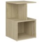 vidaXL Mesita de noche madera contrachapada roble Sonoma 35x35x55 cm vidaXL Mesita de noche madera contrachapada roble Sonoma 35x35x55 cm