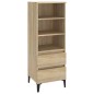 vidaXL Aparador alto madera contrachapada roble Sonoma 40x36x110 cm vidaXL Aparador alto madera contrachapada roble Sonoma 40x36x110 cm