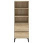 vidaXL Aparador alto madera contrachapada roble Sonoma 40x36x110 cm vidaXL Aparador alto madera contrachapada roble Sonoma 40x36x110 cm