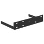 vidaXL Estante de esquina de pared MDF gris hormigón 25x25x3,8 cm