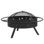vidaXL Brasero con atizador acero XXL 70 cm vidaXL Brasero con atizador acero XXL 70 cm