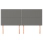vidaXL Cabeceros 4 unidades de tela gris oscuro 100x5x78/88 cm vidaXL Cabeceros 4 unidades de tela gris oscuro 100x5x78/88 cm