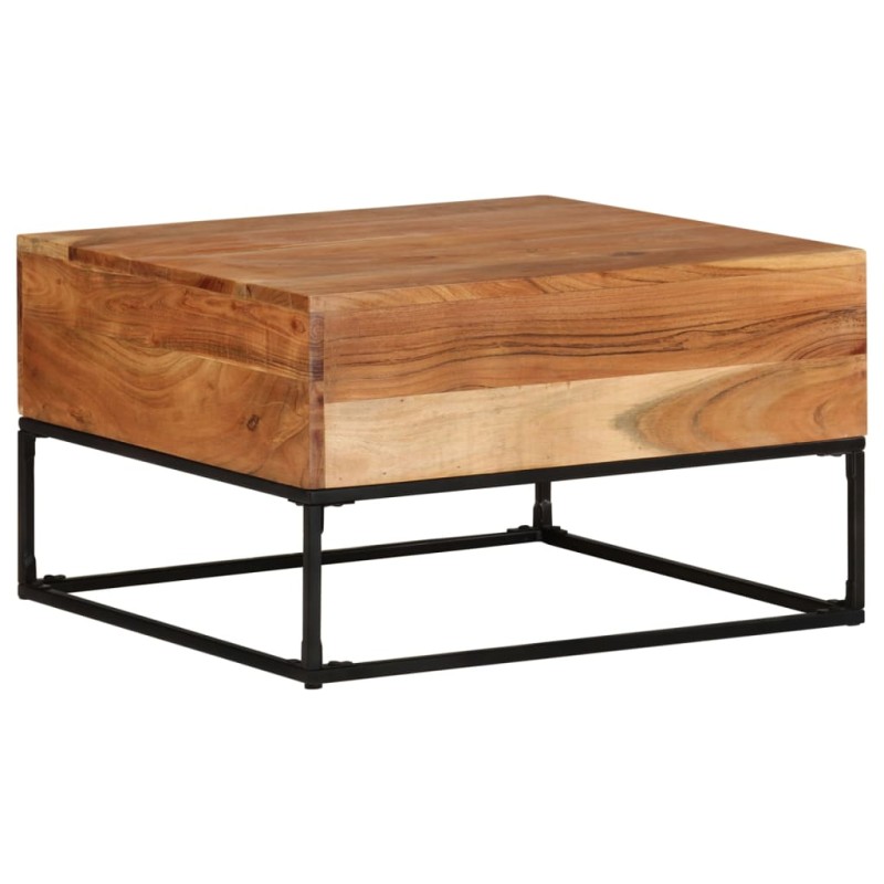 vidaXL Mesa de centro madera de acacia maciza 68x68x41 cm vidaXL Mesa de centro madera de acacia maciza 68x68x41 cm