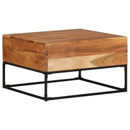 vidaXL Mesa de centro madera de acacia maciza 68x68x41 cm