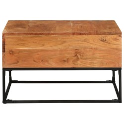 vidaXL Mesa de centro madera de acacia maciza 68x68x41 cm