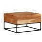 vidaXL Mesa de centro madera de acacia maciza 68x68x41 cm vidaXL Mesa de centro madera de acacia maciza 68x68x41 cm