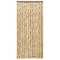 vidaXL Cortina mosquitera beige y marrón chenilla 100x220 cm 
