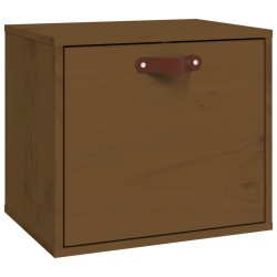 vidaXL Armario de pared madera maciza de pino marrón miel 40x30x35 cm