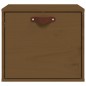 vidaXL Armario de pared madera maciza de pino marrón miel 40x30x35 cm vidaXL Armario de pared madera maciza de pino marrón miel 40x30x35 cm