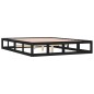vidaXL Estructura cama doble pequeña madera maciza negra 120x190 cm