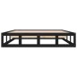 vidaXL Estructura cama doble pequeña madera maciza negra 120x190 cm