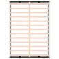 vidaXL Estructura cama doble pequeña madera maciza negra 120x190 cm