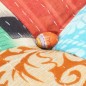vidaXL Puf patchwork de tela 60x70x36 cm vidaXL Puf patchwork de tela 60x70x36 cm