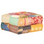 vidaXL Puf patchwork de tela 60x70x36 cm vidaXL Puf patchwork de tela 60x70x36 cm