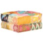 vidaXL Puf patchwork de tela 60x70x36 cm vidaXL Puf patchwork de tela 60x70x36 cm