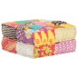 vidaXL Puf patchwork de tela 60x70x36 cm vidaXL Puf patchwork de tela 60x70x36 cm