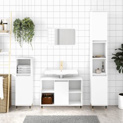 vidaXL Armario de baño madera de ingeniería blanco 30x30x100 cm
