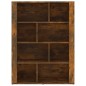 vidaXL Aparador madera contrachapada color roble ahumado 80x30x106 cm vidaXL Aparador madera contrachapada color roble ahumado 80x30x106 cm